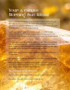 Chakra Cozy Issue 001 - Your 5 Minute Morning Sun Ritual